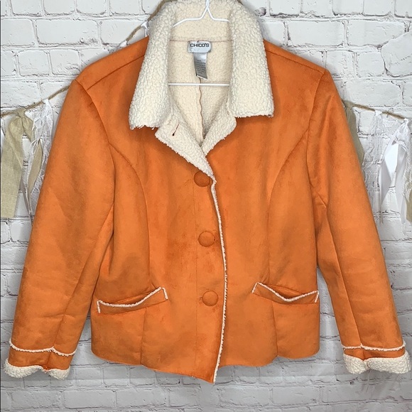 Chico’s jacket Sherpa Shearling Style - Picture 3 of 6